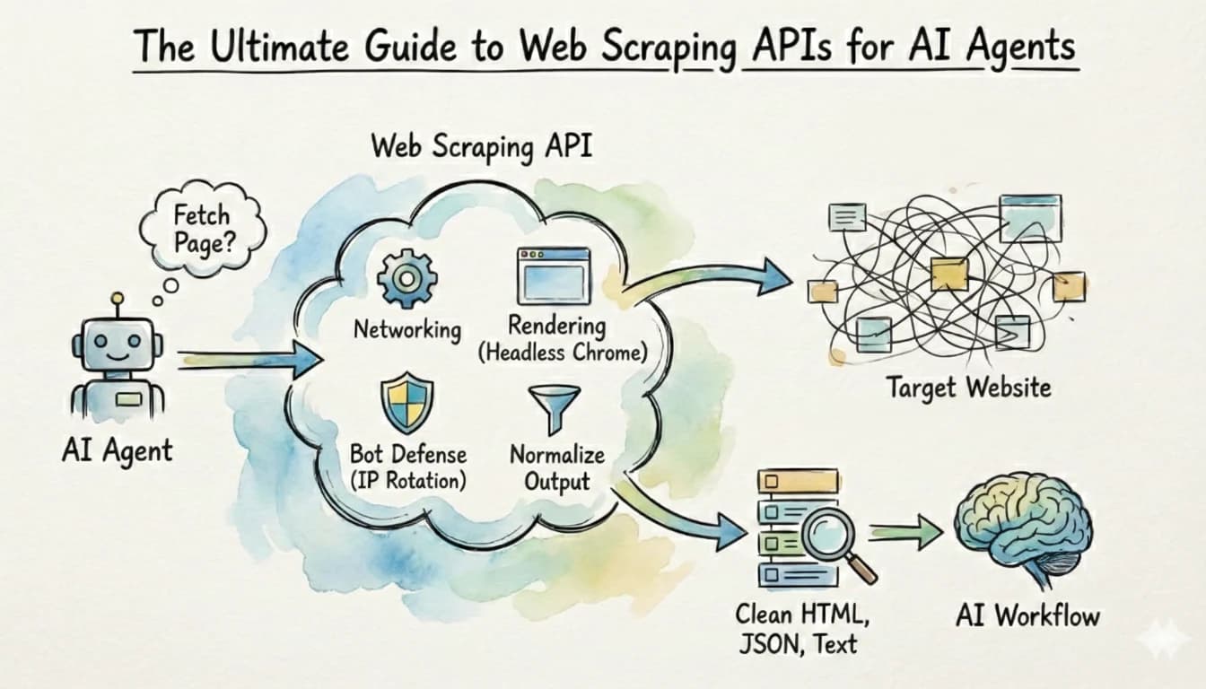 Web scraping APIs for AI agents